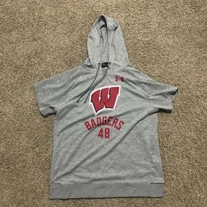 Wisconsin Badgers Armour Sleeveless Hoodie